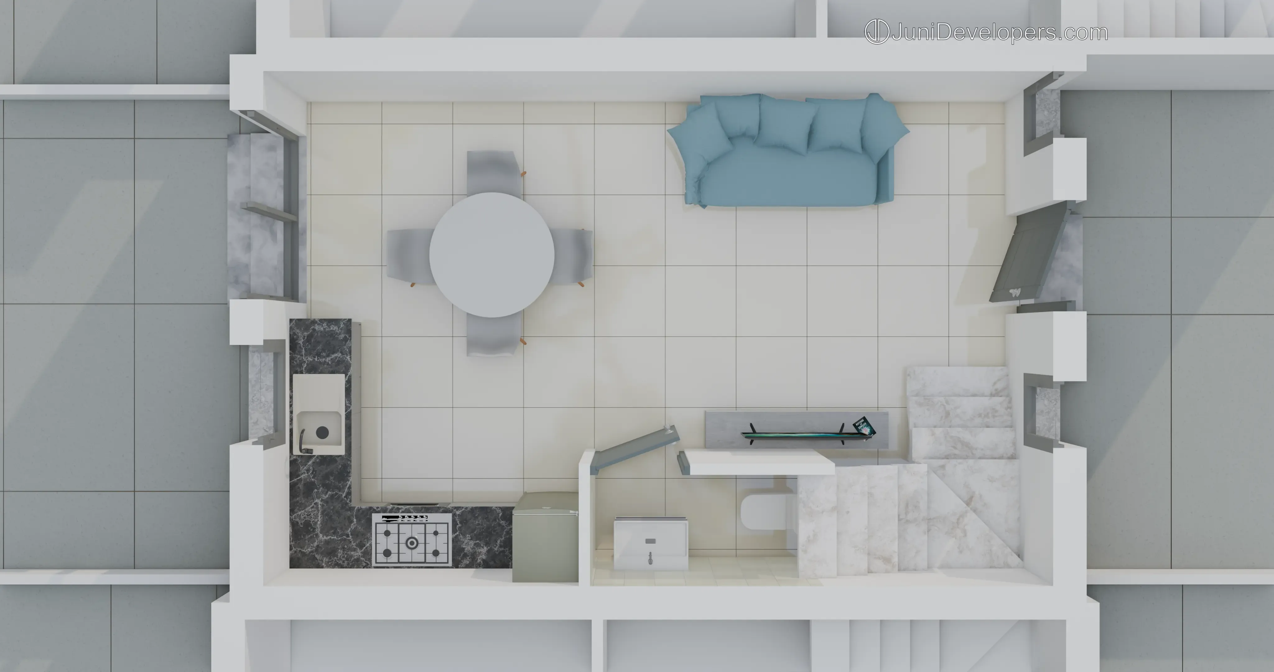 Maisonette No. 4, ground floor plan