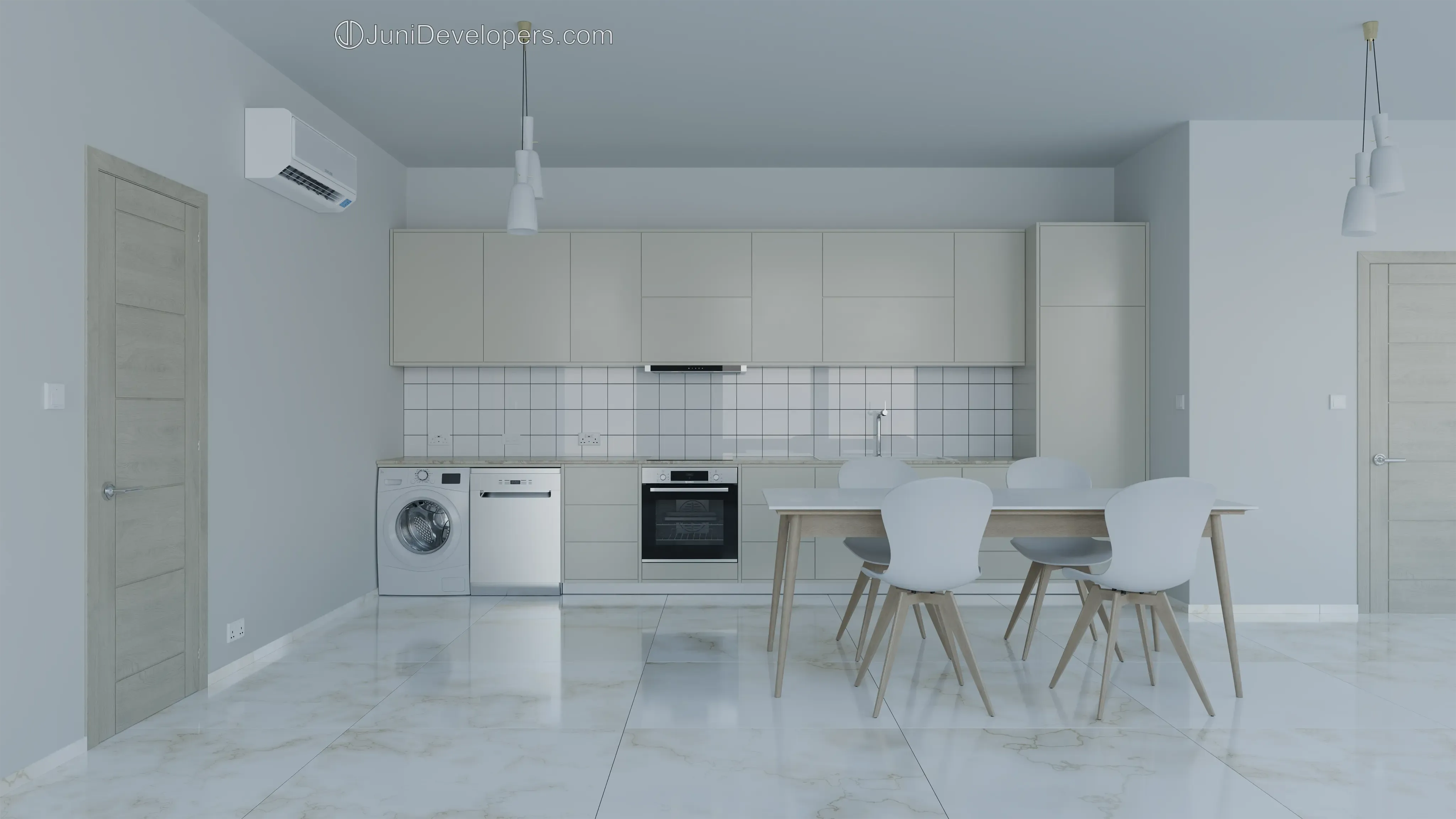 Maisonette No. 1, kitchen, entrance