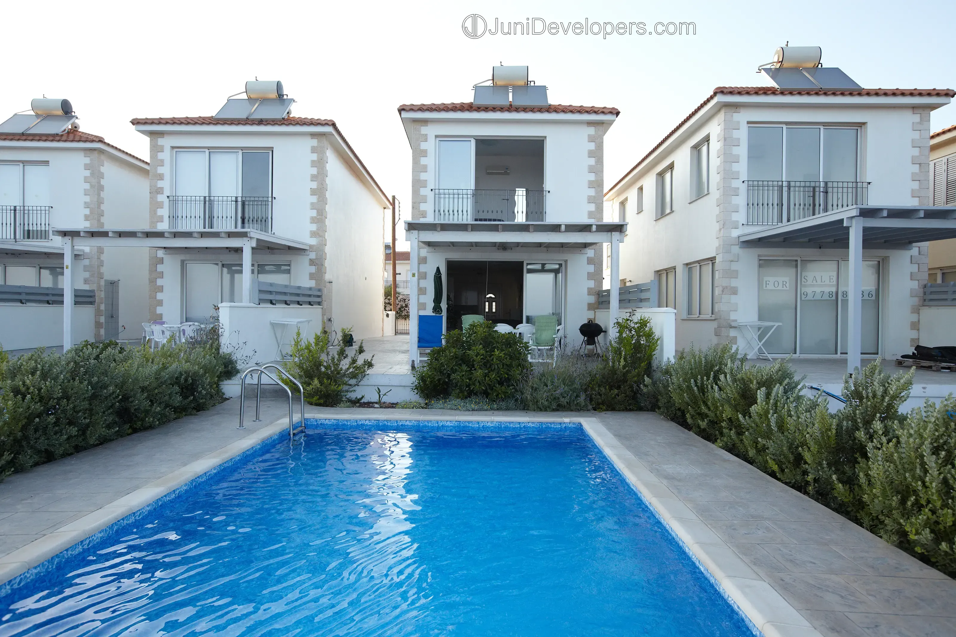Beachfront villa in Ayia Napa next to the sea with garden